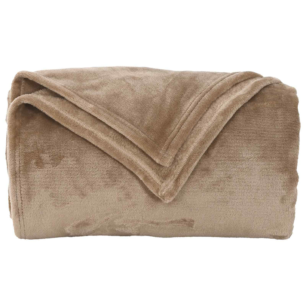 vidaXL Wohndecken 6 pcs Kamel 130 x 150 cm Fleece