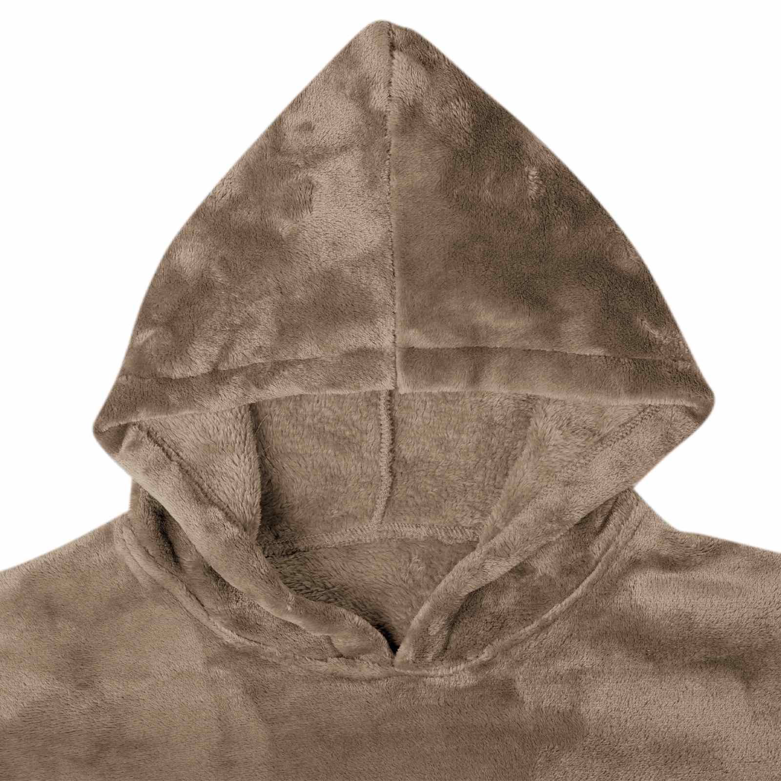 vidaXL Decken-Hoodie Kamel S Flanell