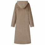 vidaXL Decken-Hoodie Kamel S Flanell