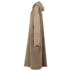 vidaXL Decken-Hoodie Kamel S Flanell