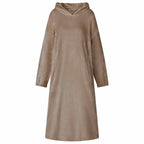 vidaXL Decken-Hoodie Kamel M Flanell