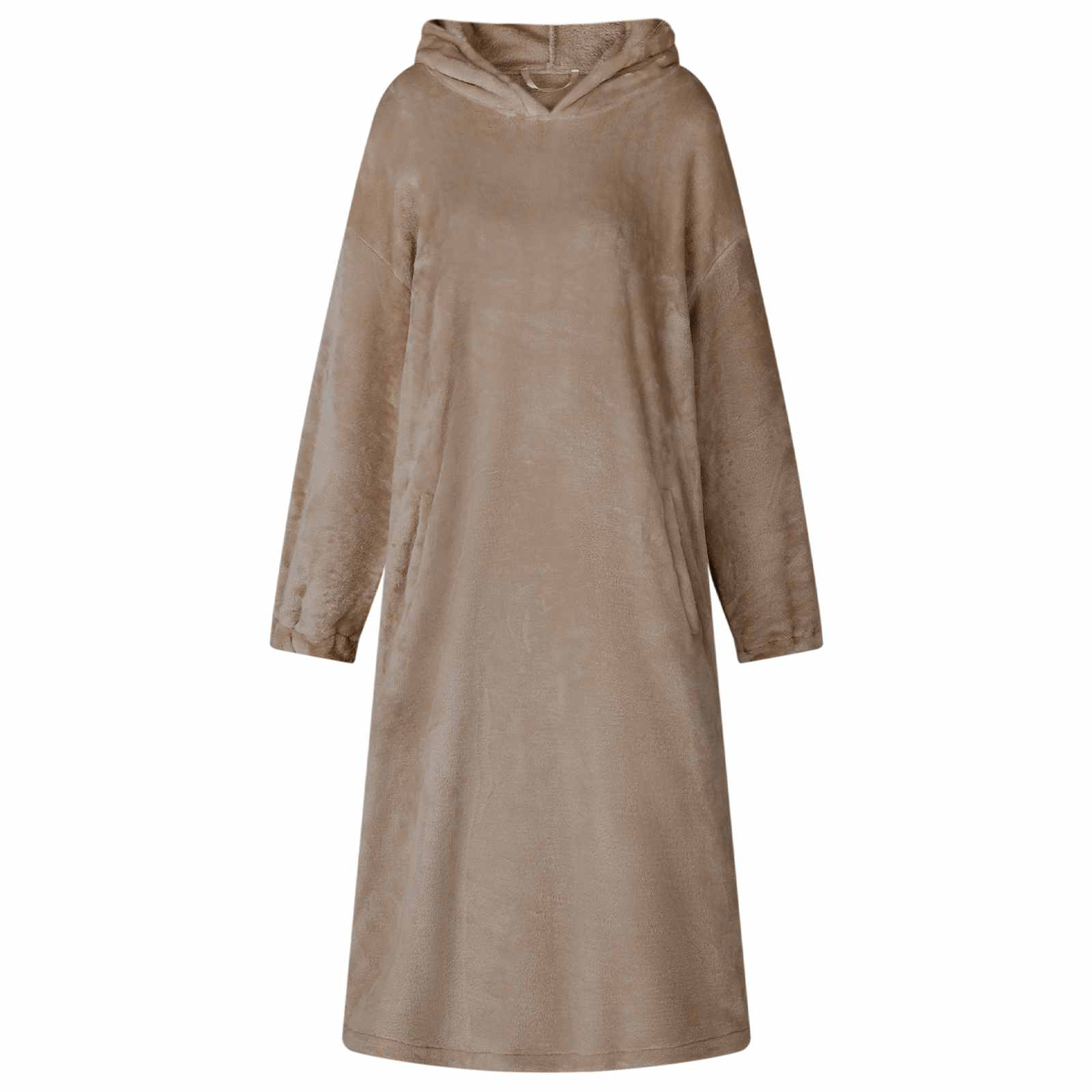 vidaXL Decken-Hoodie Kamel M Flanell