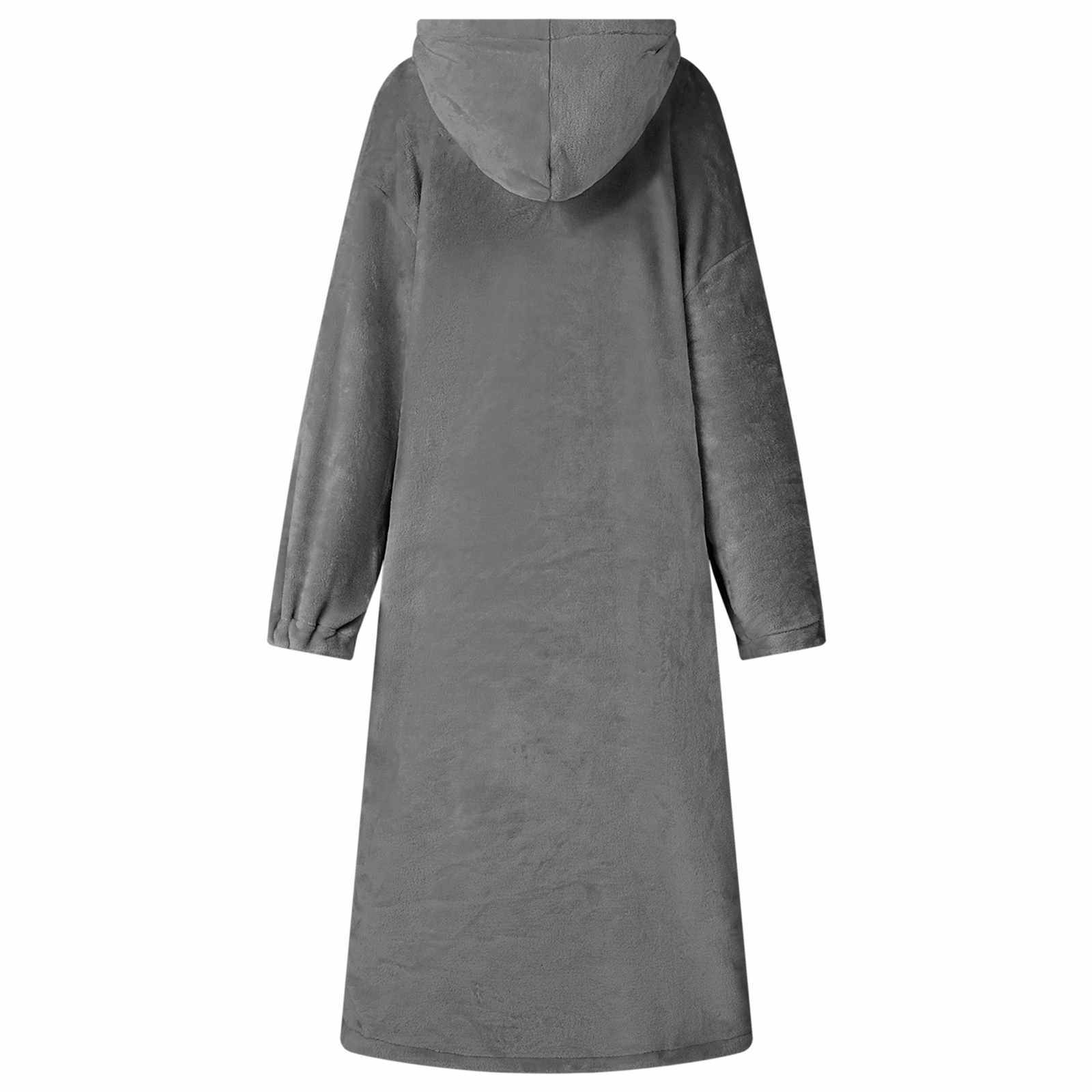 vidaXL Decken-Hoodie Dunkelgrau L Flanell