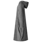 vidaXL Decken-Hoodie Dunkelgrau L Flanell