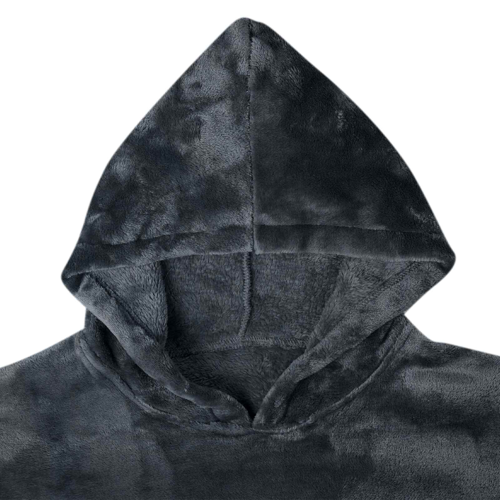 vidaXL Decken-Hoodie Marineblau L Flanell