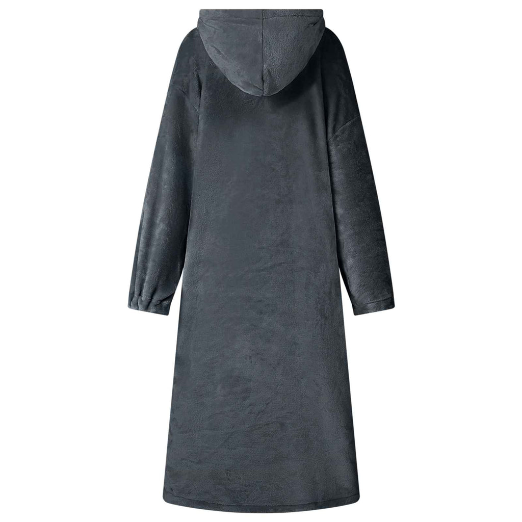 vidaXL Decken-Hoodie Marineblau L Flanell