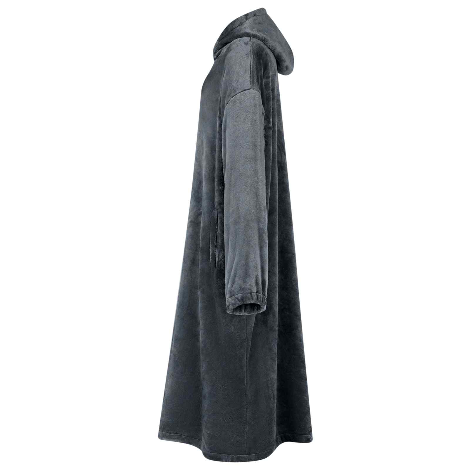 vidaXL Decken-Hoodie Marineblau L Flanell
