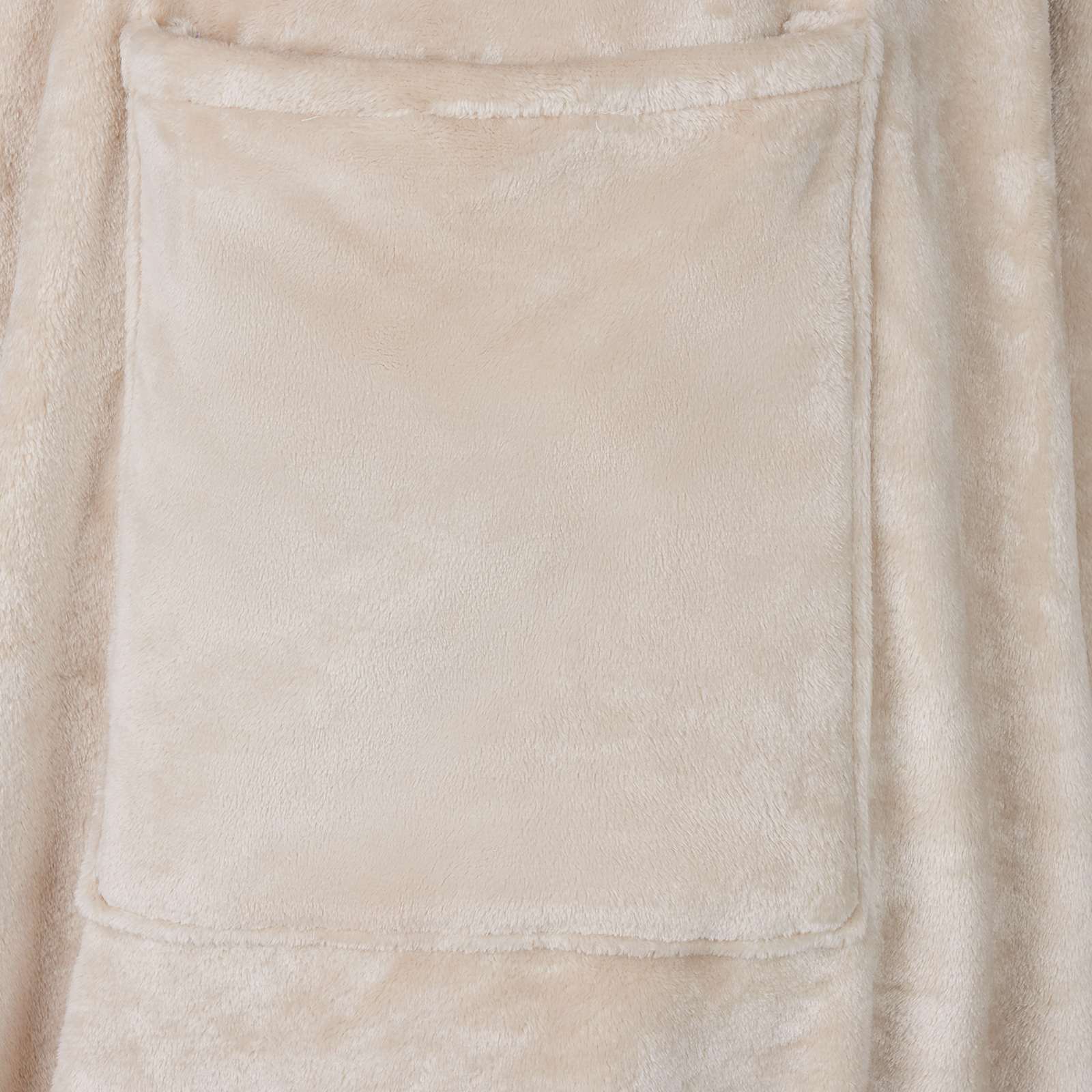vidaXL Decken-Hoodie Beige F Flanell