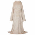 vidaXL Decken-Hoodie Beige F Flanell