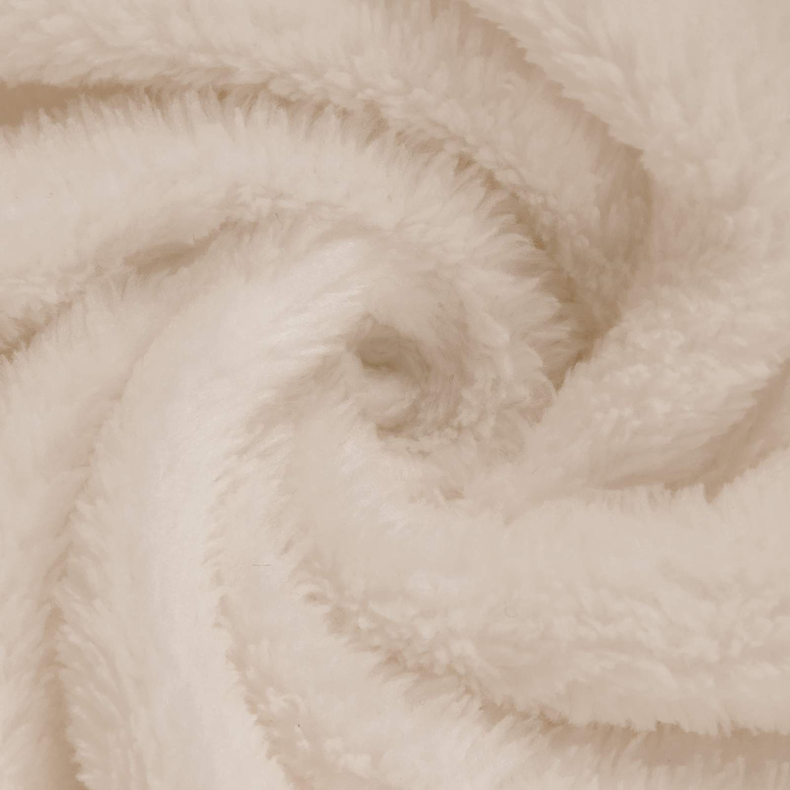 vidaXL Decken-Hoodie Beige F Flanell