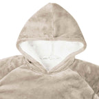 vidaXL Decken-Hoodie Beige M Fleece und Flanell