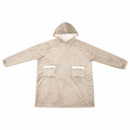 vidaXL Decken-Hoodie Beige M Fleece und Flanell