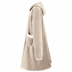 vidaXL Decken-Hoodie Beige M Fleece und Flanell