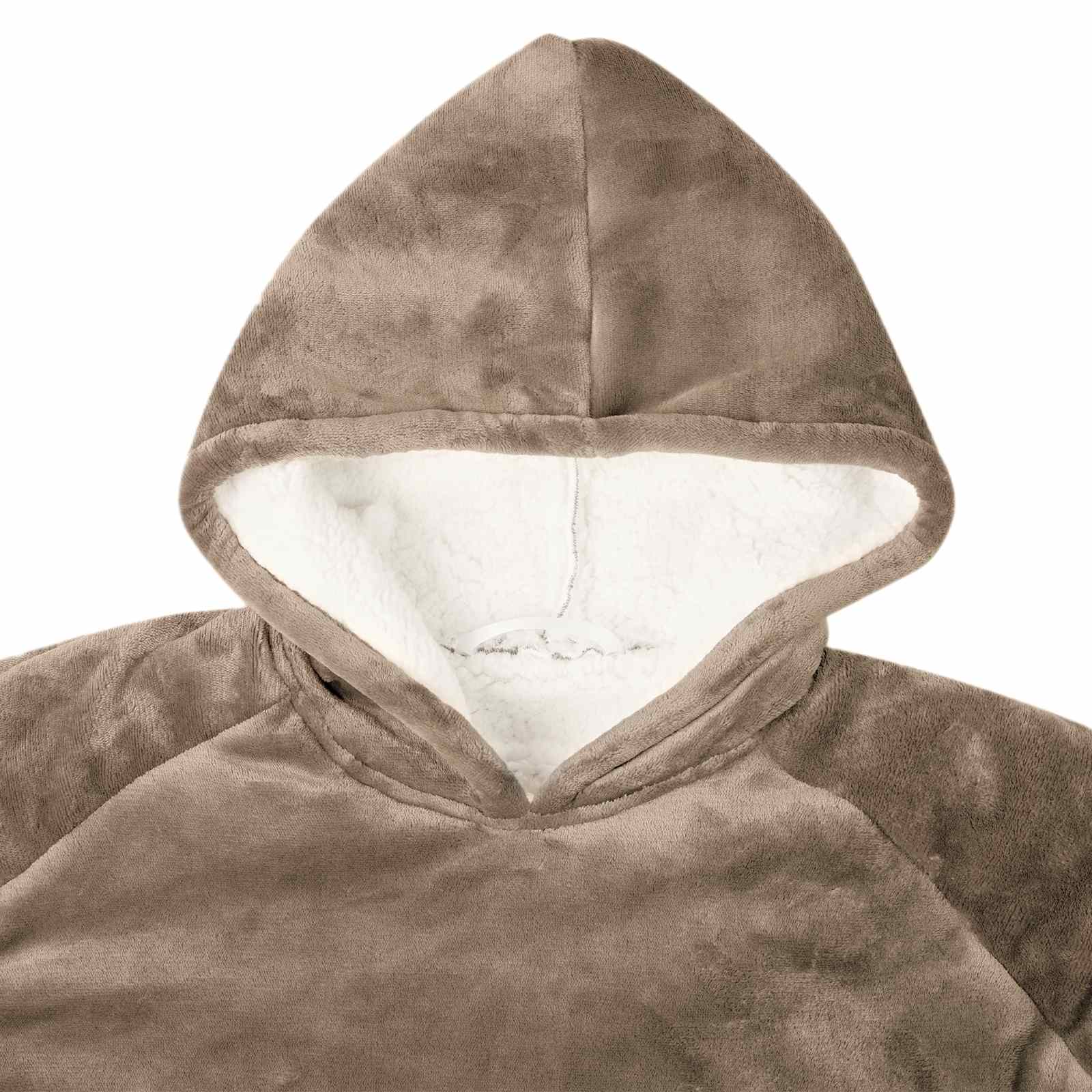 vidaXL Decken-Hoodie Kamel M Fleece und Flanell
