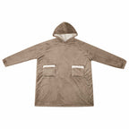 vidaXL Decken-Hoodie Kamel M Fleece und Flanell