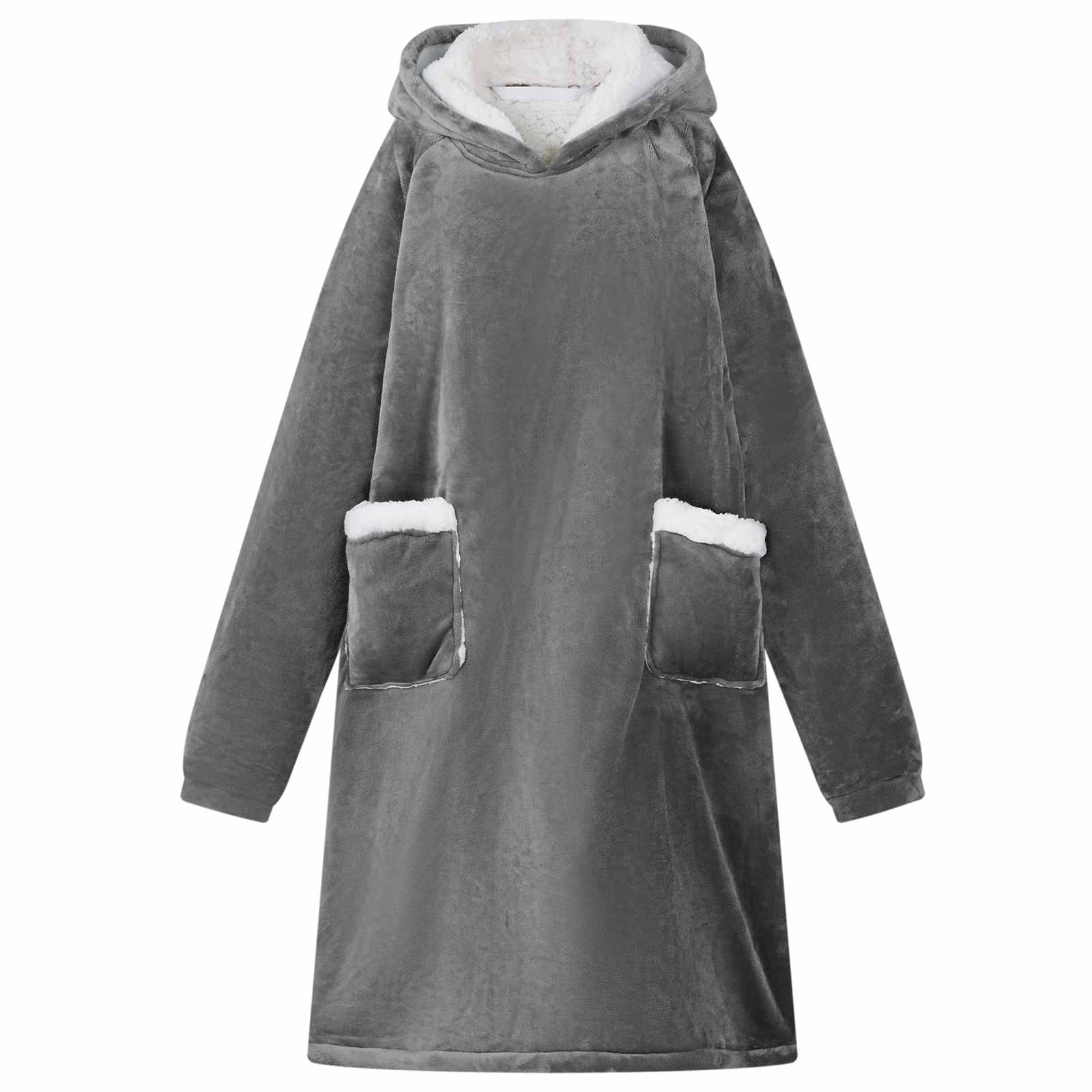 vidaXL Decken-Hoodie Beige M Fleece und Flanell