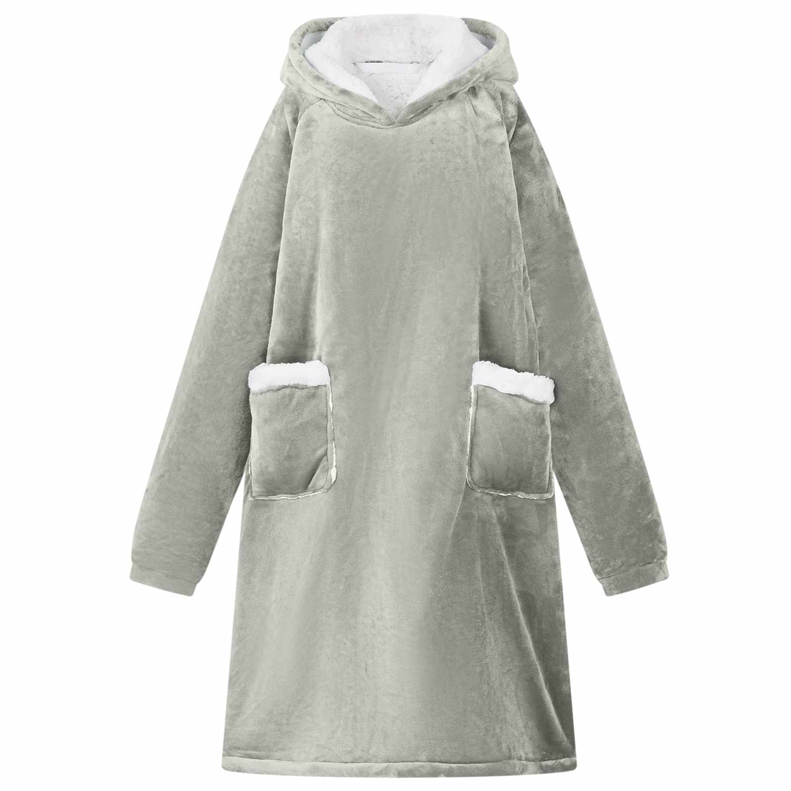 vidaXL Decken-Hoodie Beige L Fleece und Flanell