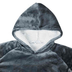 vidaXL Decken-Hoodie Marineblau M Fleece und Flanell