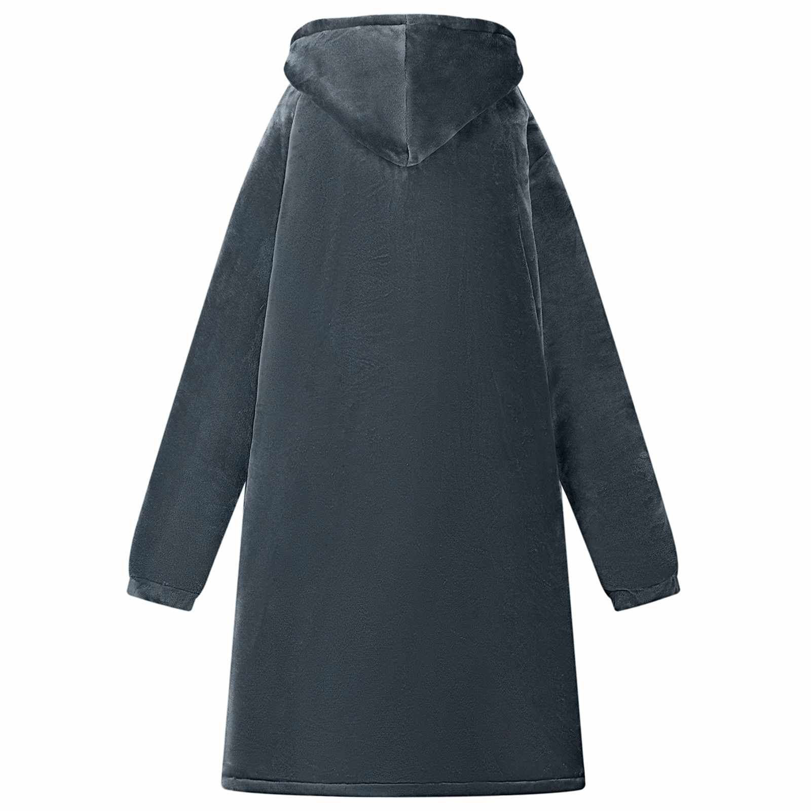 vidaXL Decken-Hoodie Marineblau M Fleece und Flanell