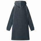 vidaXL Decken-Hoodie Marineblau L Fleece und Flanell