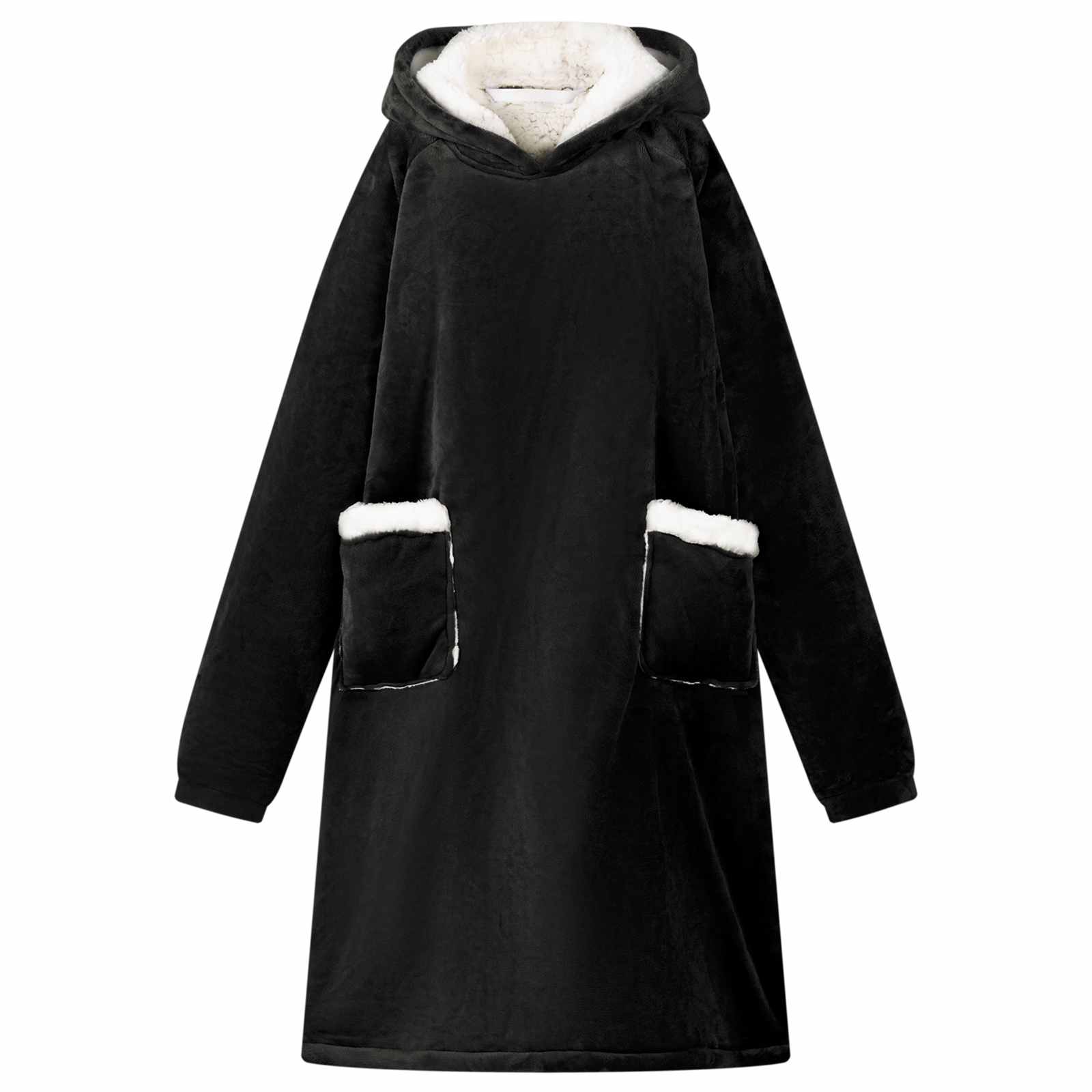vidaXL Decken-Hoodie Beige M Fleece und Flanell