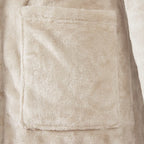 vidaXL Bademantel Hoodie Beige XL Flanell