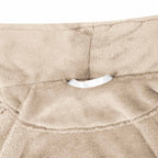 vidaXL Bademantel ohne Kapuze Beige S Flanell