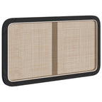 vidaXL Kopfteil mit Kopfteil Schwarz 100 x 55 x 3 cm Rattan