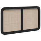 vidaXL Kopfteil mit Kopfteil Schwarz 100 x 55 x 3 cm Rattan