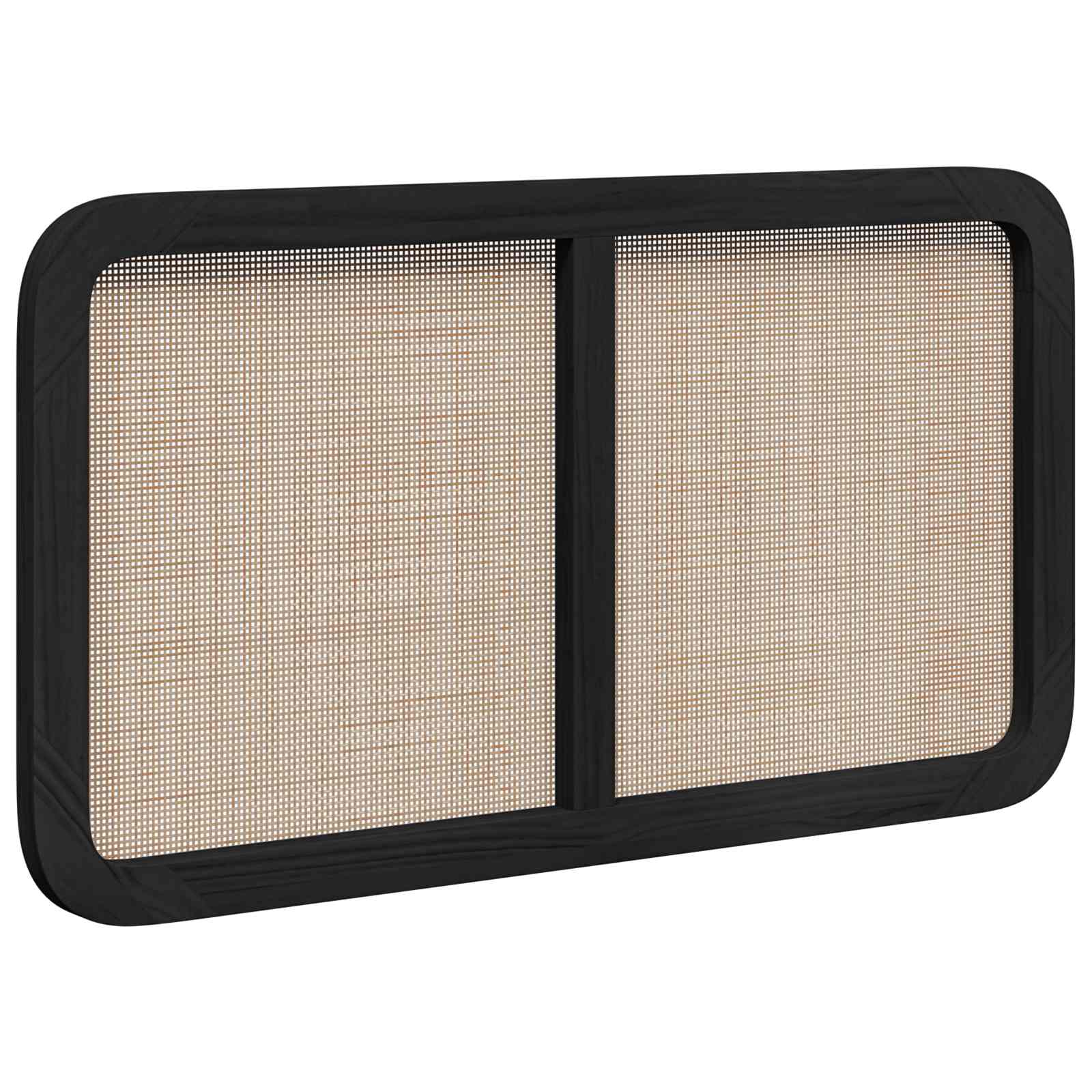 vidaXL Kopfteil mit Kopfteil Schwarz 100 x 55 x 3 cm Rattan