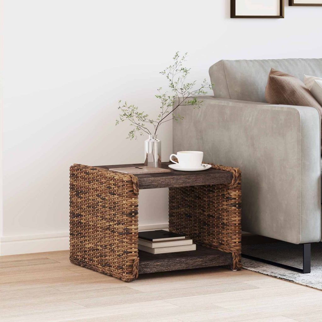 vidaXL Couchtisch Natur 45 x 45 x 45 cm Massives Mahagoni Holz