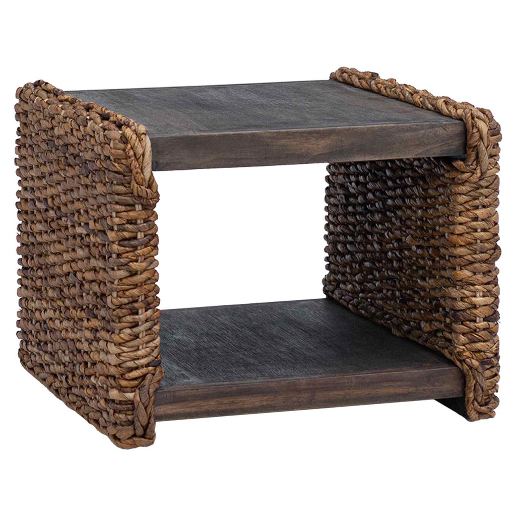 vidaXL Couchtisch Natur 45 x 45 x 45 cm Massives Mahagoni Holz