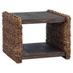 vidaXL Couchtisch Natur 45 x 45 x 45 cm Massives Mahagoni Holz