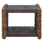 vidaXL Couchtisch Natur 45 x 45 x 45 cm Massives Mahagoni Holz