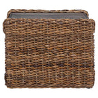 vidaXL Couchtisch Natur 45 x 45 x 45 cm Massives Mahagoni Holz
