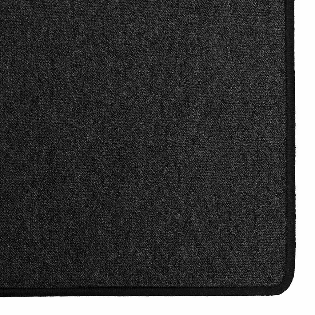 vidaXL Teppichläufer Anthrazit 80 x 500 cm 100% Polypropylen