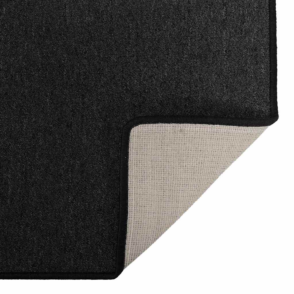 vidaXL Teppichläufer Anthrazit 80 x 500 cm 100% Polypropylen