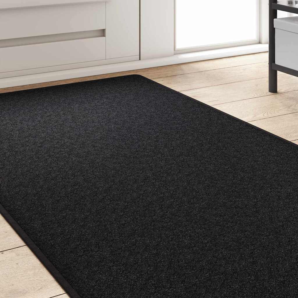 vidaXL Teppichläufer Anthrazit 80 x 500 cm 100% Polypropylen