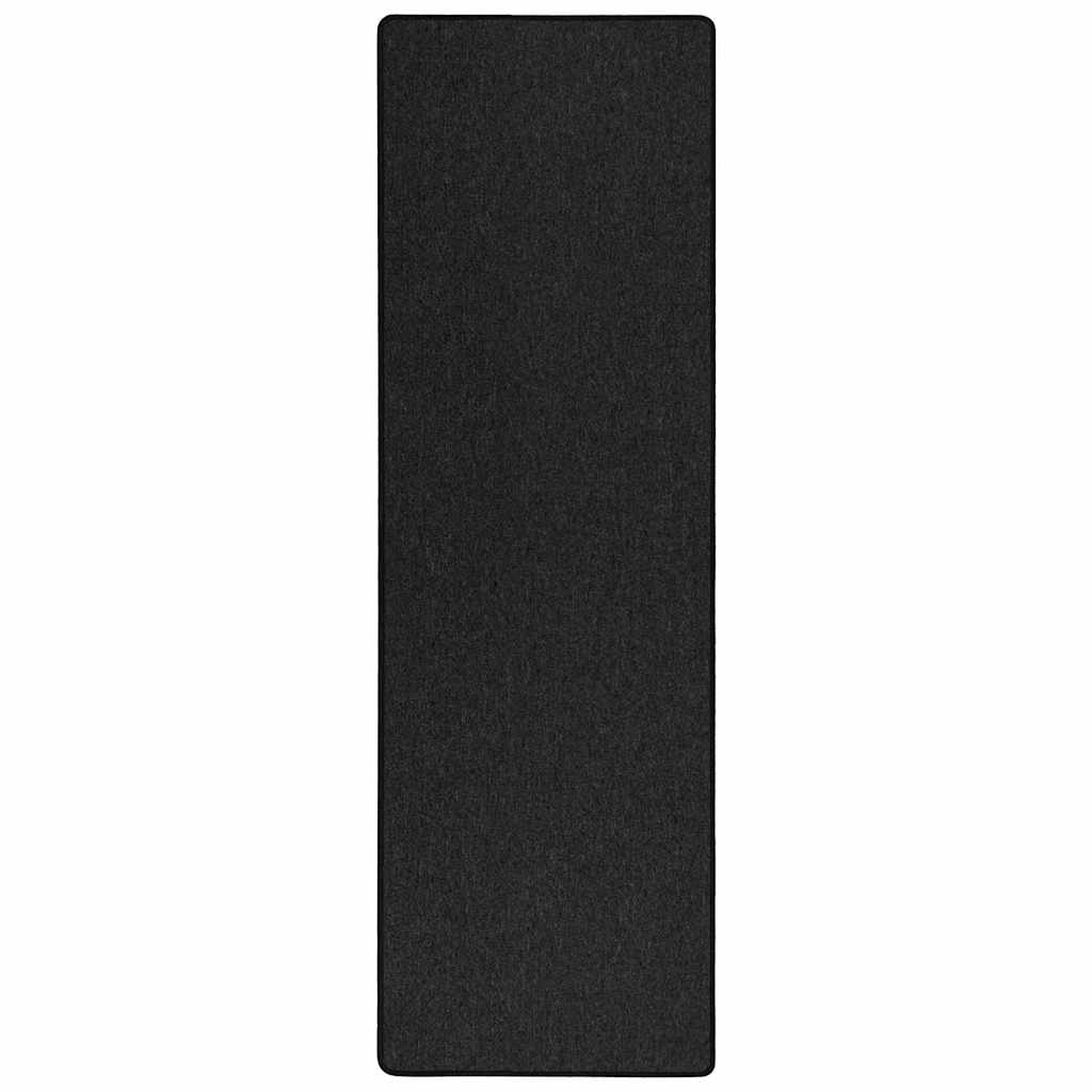 vidaXL Teppichläufer Anthrazit 80 x 500 cm 100% Polypropylen