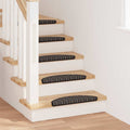 vidaXL Selbstklebende Treppenschoner 15 pcs Anthrazit 56 x 17 x 3 cm