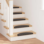 vidaXL Selbstklebende Treppenschoner 15 pcs Anthrazit 56 x 17 x 3 cm