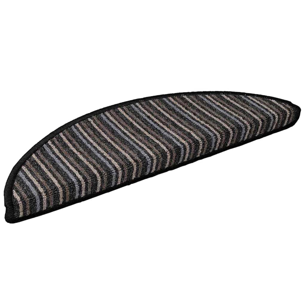 vidaXL Selbstklebende Treppenschoner 15 pcs Anthrazit 56 x 17 x 3 cm