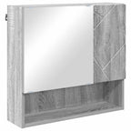 vidaXL Badezimmermöbel-Set 2 pcs Graues Sonoma Holzwerkstoff & Metall
