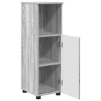 vidaXL Badezimmermöbel-Set 3 pcs Graues Sonoma Sperrholz und Metall