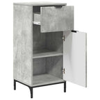 vidaXL Badezimmermöbel Set mit Regal 3 pcs Betongrau Holzwerkstoff