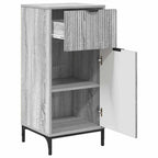 vidaXL Badezimmermöbel Set mit Regal 3 pcs Grau Sonoma Holzwerkstoff