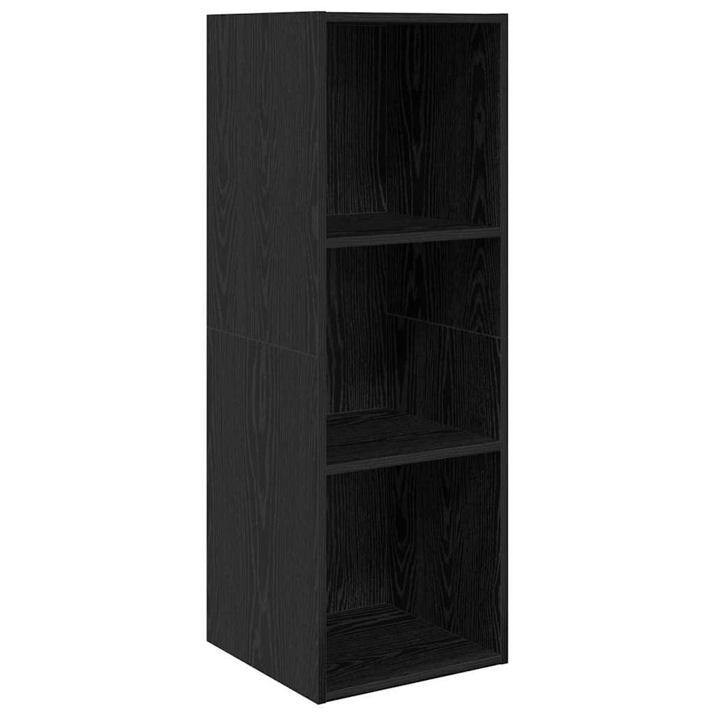 vidaXL TV-Schrankset 3 pcs Schwarz Eichen-Optik Holzwerkstoff