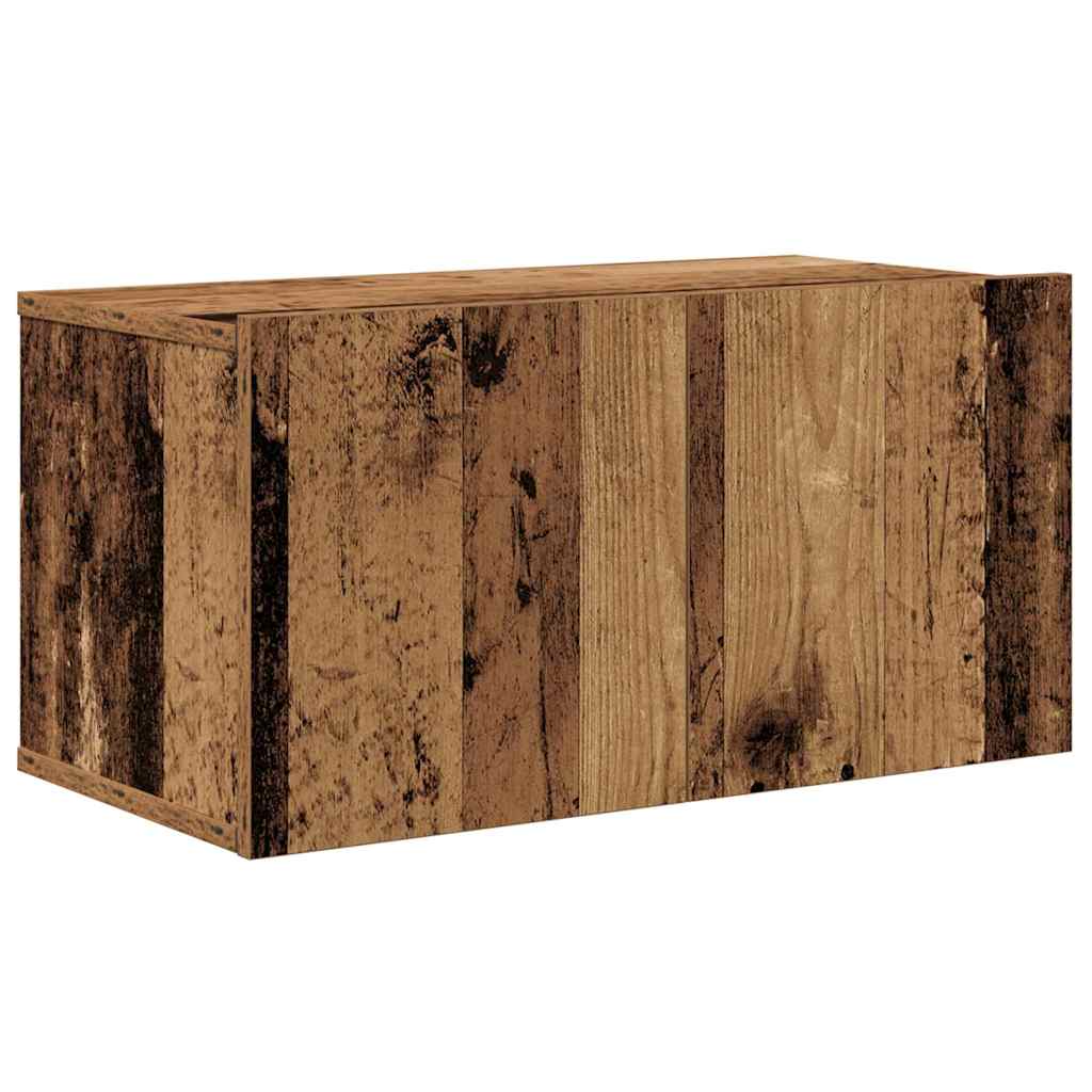 vidaXL TV-Schrankset Wandmontiert 8 pcs Altholz Holzwerkstoff