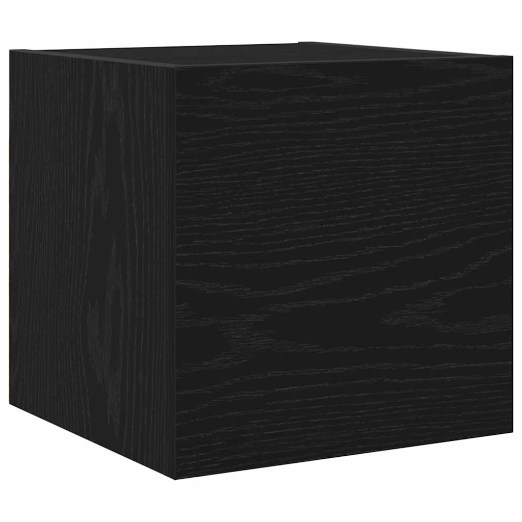 vidaXL TV-Schrankset 7 pcs Schwarz Eichen-Optik Holzwerkstoff