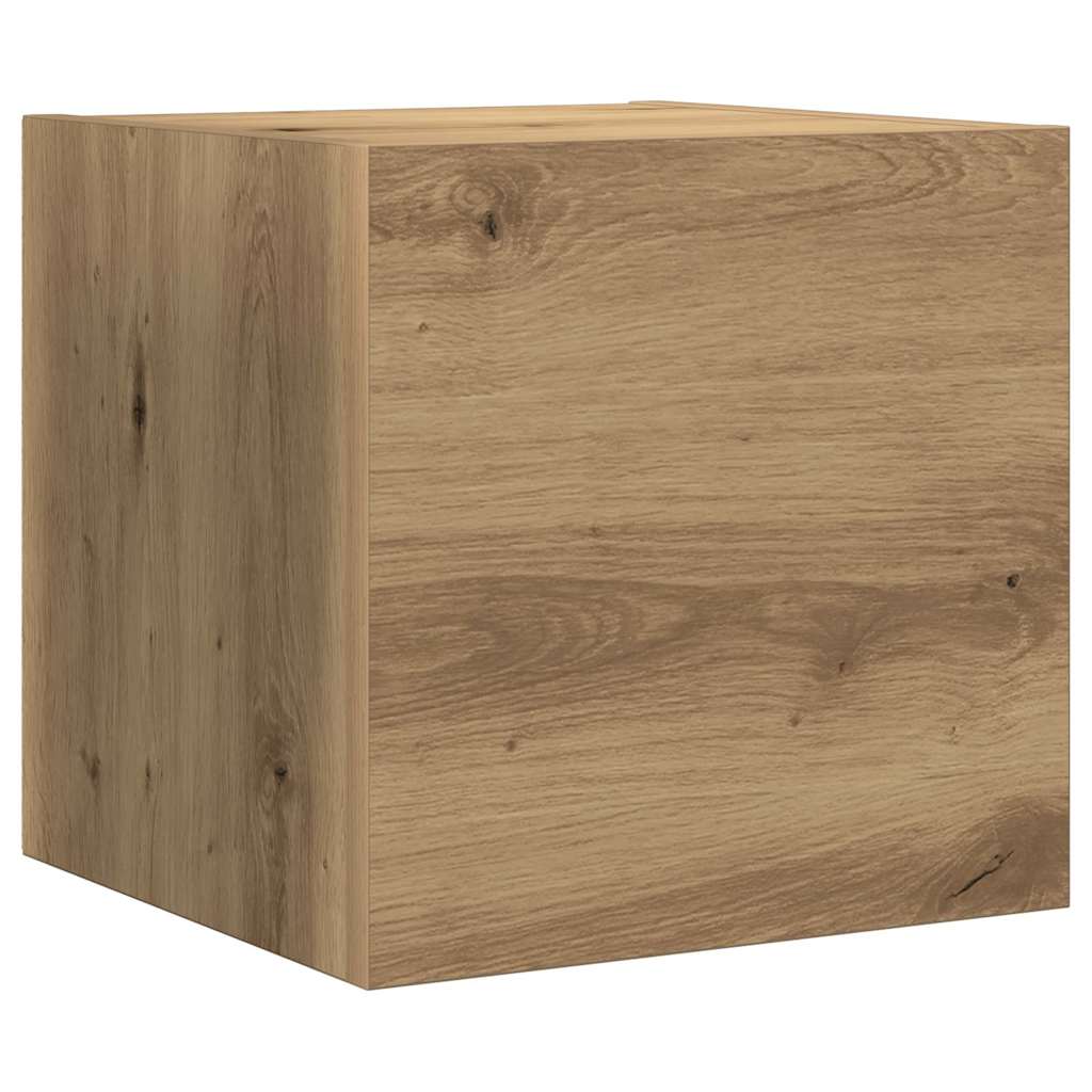 vidaXL TV-Schrankset Wandmontiert 7 pcs Artisan-Eiche Holzwerkstoff